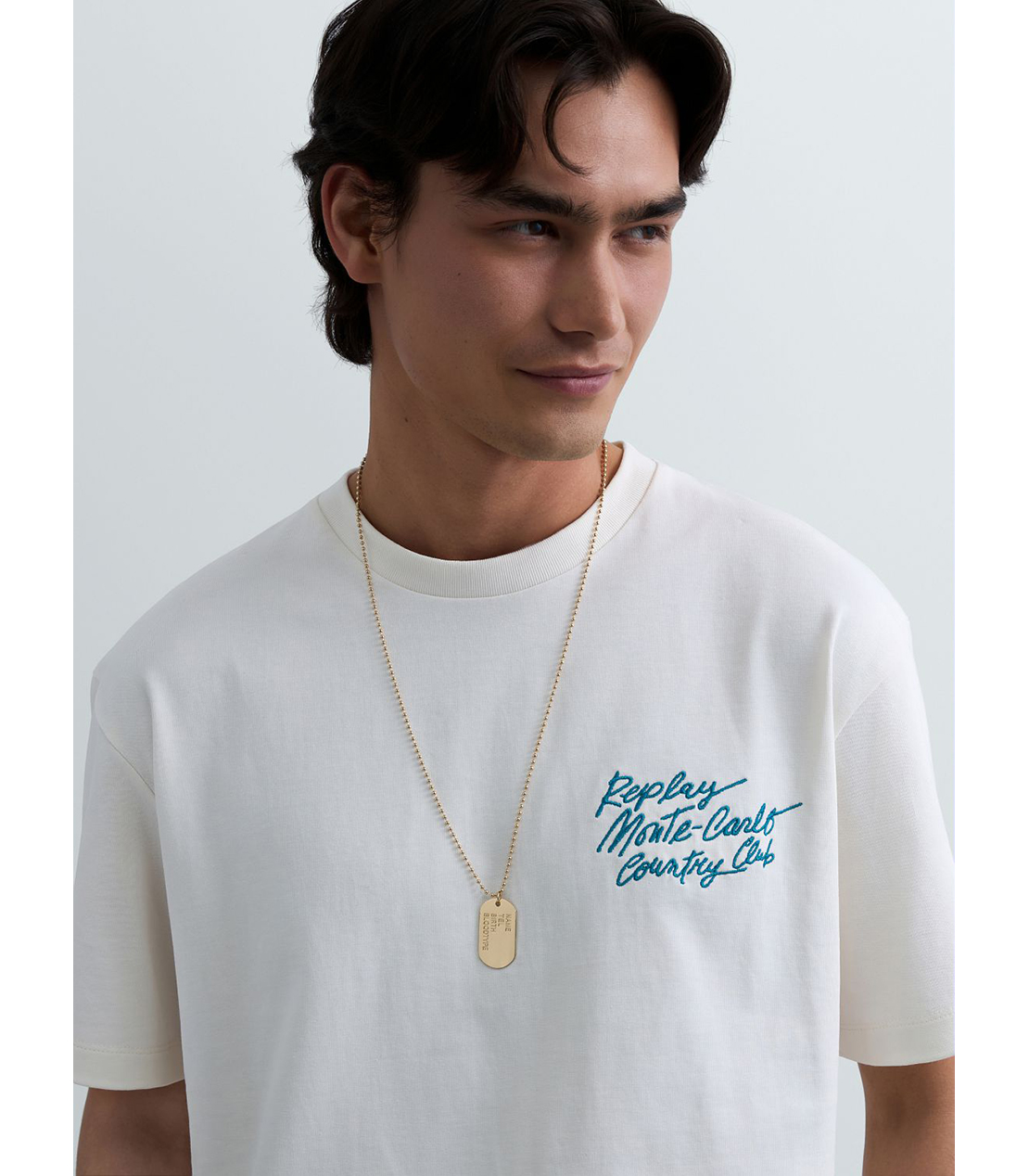 REPLAY &times; Monte Carlo Country Club オーバーサイズ Tシャツ 詳細画像 ホワイト 5